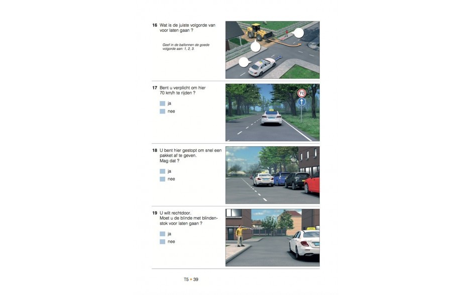 Examentraining Taxi 500 Vragen Taxi Theorie