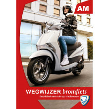 Wegwijzer in het verkeer bromfiets